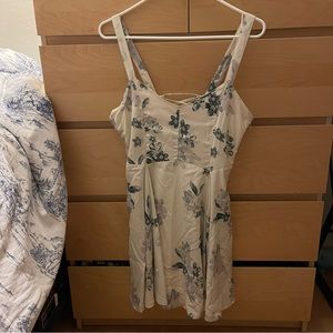 URBAN OUTFITTERS FLORAL CREPE DRESS